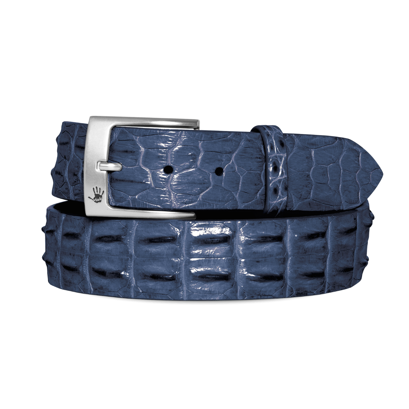 Salt Water Crocodile Belt - Navy – Patrick Gibbons Handmade